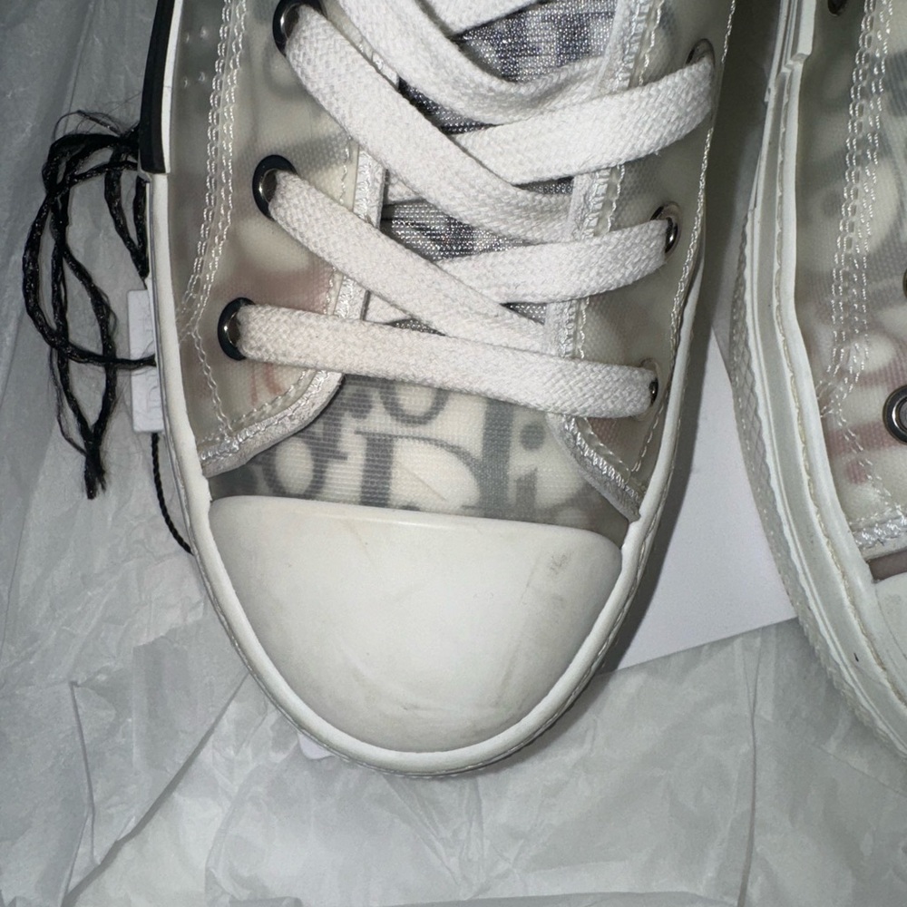 Dior B23 High-Top Sneakers in Red and Blue - Picture 7 of 11